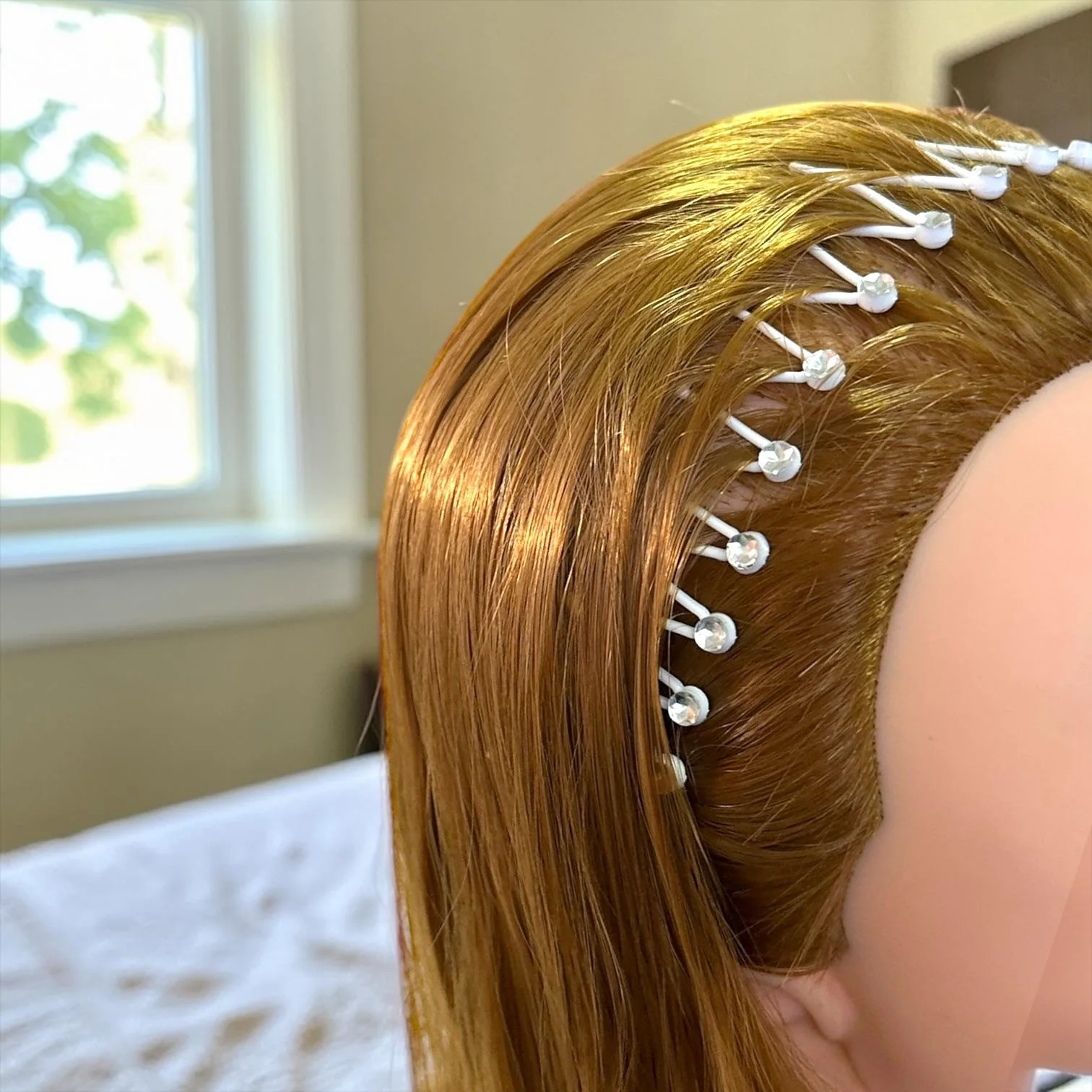 12 Diademas de Peine Espiral con Pedreria $5.5 c/u - Image 3