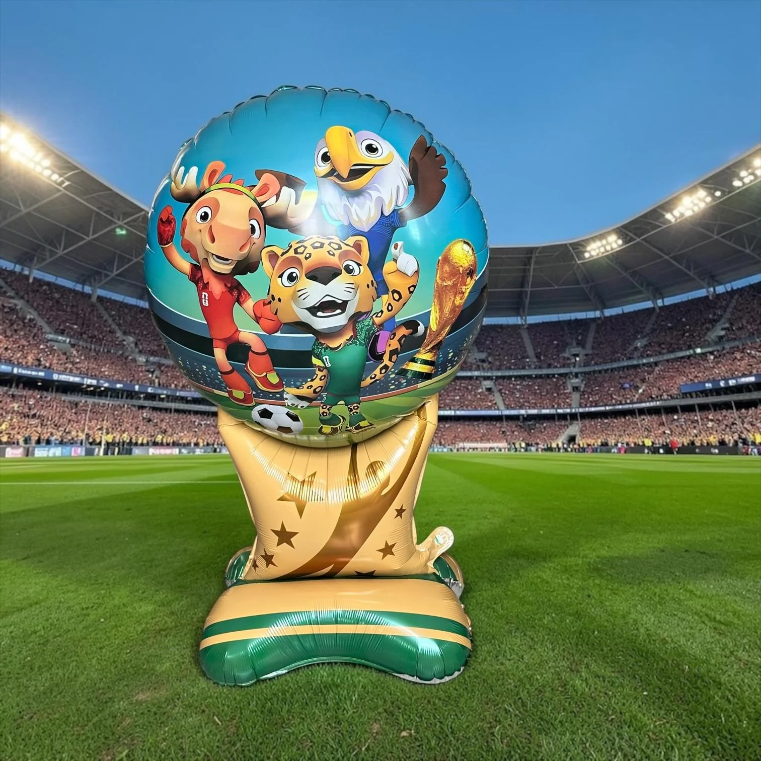 3 Globo Copa/Mascota Mundial 26 107cm $35 c/u - Image 2
