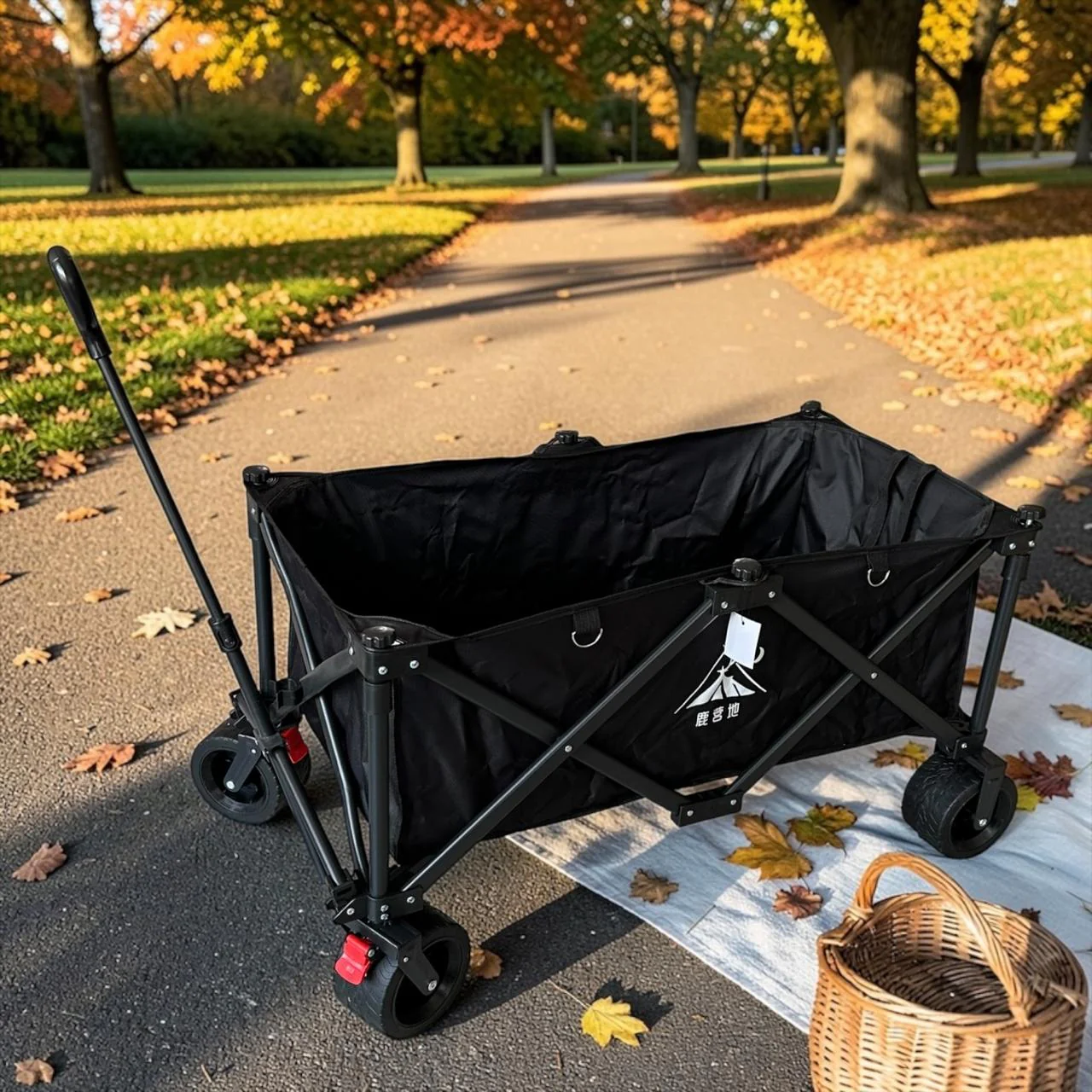 Carrito Utilitario Plegable de Doble Nivel con Toldo Protector y Mesa - Image 3