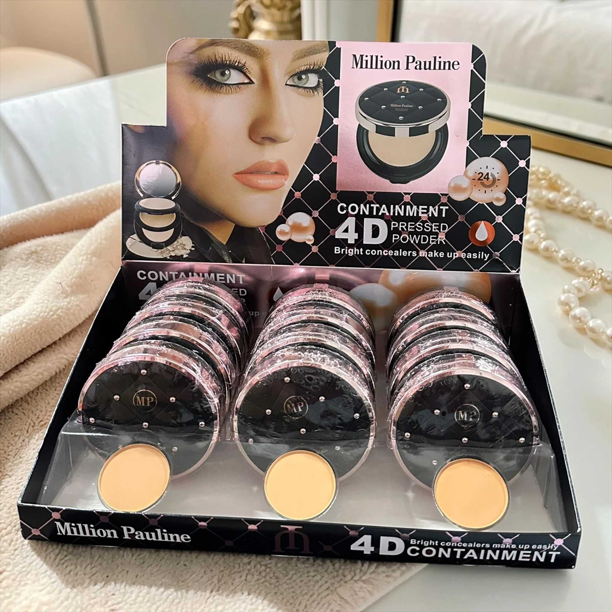 12 Polvos compacto Black Million 4D $39 c/u - Image 4