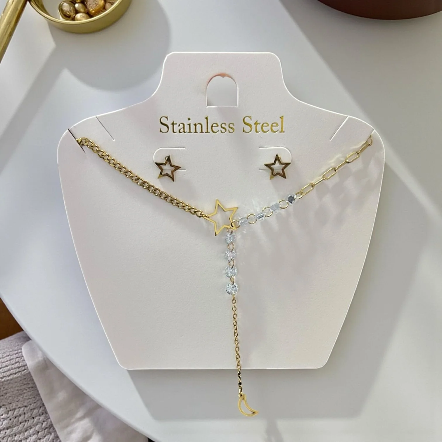 6 Sets de Acero Inoxidable Aretes y Collares $38c/u - Image 3